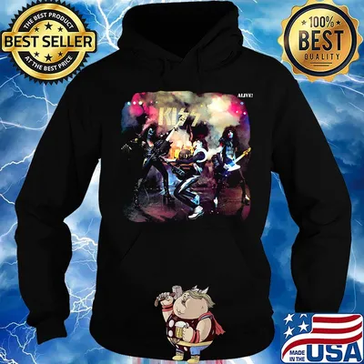 Kiss band alive worldwide rock and roll s Hoodie