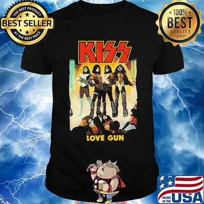 Kiss band love gun shirt