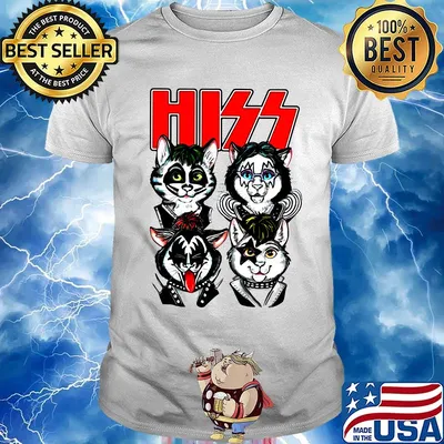 Kiss hiss cat band rock shirt