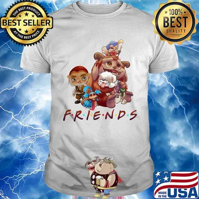 Labyrinth cartoon characters friends shirt