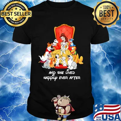 Lady and the tramp and she lived happily ever after shirt