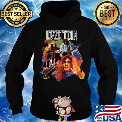 Led zeppelin band members playing guitar s Hoodie