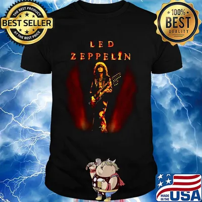 Led zeppelin band playing guitar picture shirt