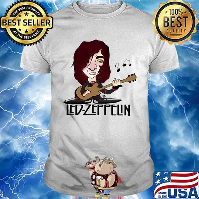 Led zeppelin band playing guitar shirt