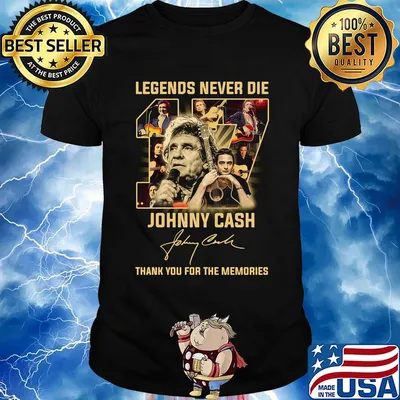 Legend never die 17 johnny cash thank you for the memories signature shirt