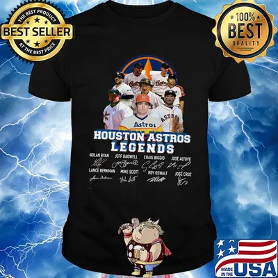 Legends houston astros baseball team players signatures shirt