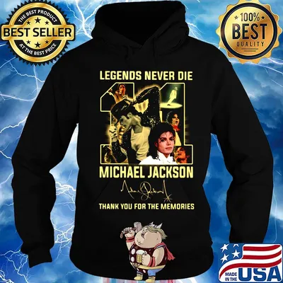 Legends never die 11 michael jackson thank you for the memories signature s Hoodie
