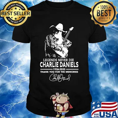 Legends never die charlie daniels 1936 2020 thank you for the memories signature shirt