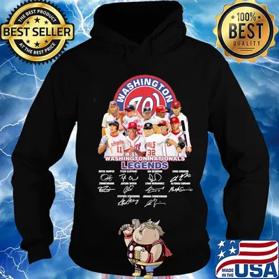 Legends washington nationals baseball team players signatures s Hoodie