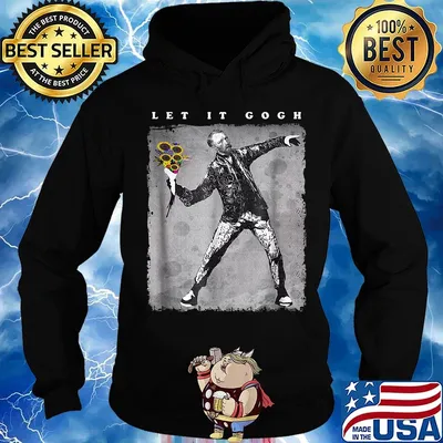 Let it van gogh flowers art s Hoodie