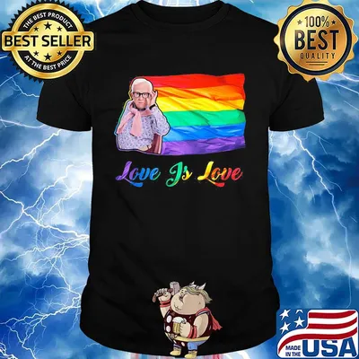 Lgbt flag leslie jordan love is love shirt