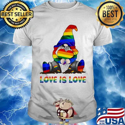 Lgbt gnomes love is love shirt
