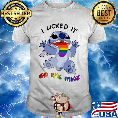 Lgbt stitch i liked it so it's mine shirt