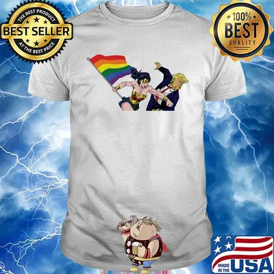 Lgbt superwoman kick donald trump shirt