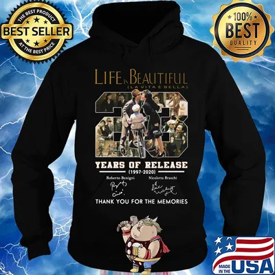 Life is beautiful slavita 23 years of release 1997 2020 thank you for the memories signatures s Hoodie