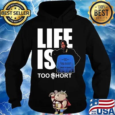 Life is too short john sucker mc doe born on tate died on wax rest in peace s Hoodie