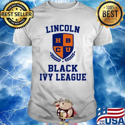 Lincoln hbcu black ivy league logo shirt