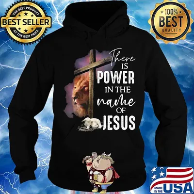 Lion and goat there is power in the name of jesus s Hoodie