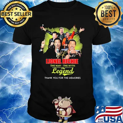 Lionel richie the man the myth the legend thank you for the memories signature shirt