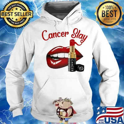 Lips cancer slay lipstick s Hoodie