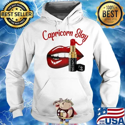 Lips capricorn slay lipstick s Hoodie