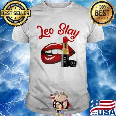 Lips leo slay lipstick shirt