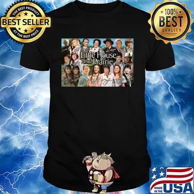 Little house prairie movie characters signatures shirt