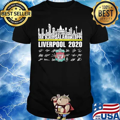 Liverpool 2020 players signatures shirt