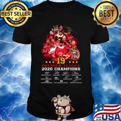 Liverpool fc 19 premier league 2020 champions signatures stars shirt