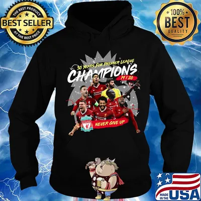 Liverpool fc 30 years for premier league champions 2019 2020 never give up s Hoodie