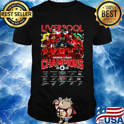 Liverpool fc premier league champions 2020 signatures shirt