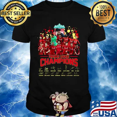 Liverpool fc premier league champions signatures shirt