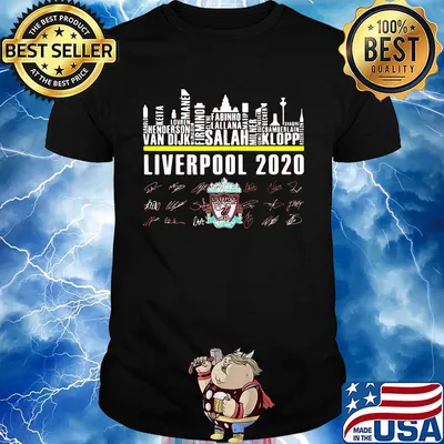 Liverpool football club 2020 city signatures shirt