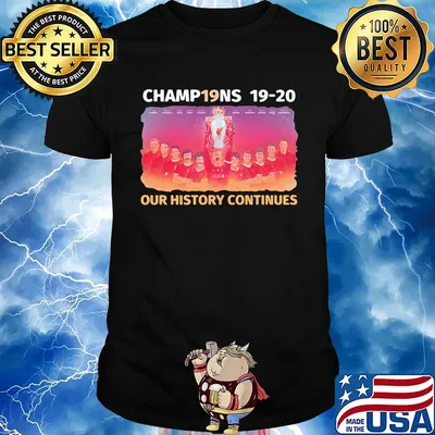 Liverpool football club champions 19-20 our history continues shirt