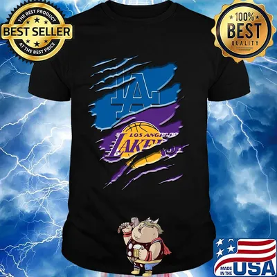 Los angeles dodgers and los angeles lakers shirt