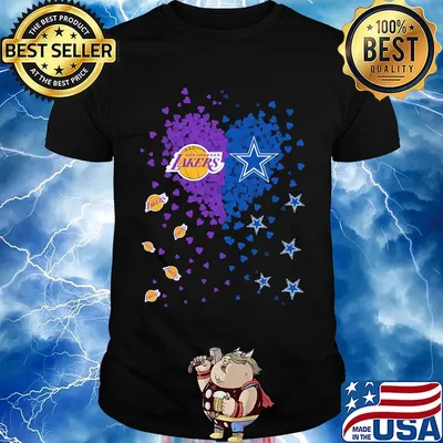 Los Angeles Lakers and Dallas Cowboy true love never dies shirt