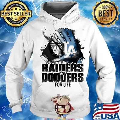 Los angeles raiders and los angeles dodgers for life s Hoodie