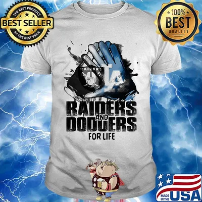 Los angeles raiders and los angeles dodgers for life shirt