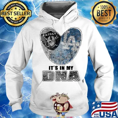 Los angeles raiders and los angeles dodgers hearts it's in my dna s Hoodie