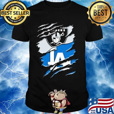 Los angeles raiders and los angeles dodgers shirt