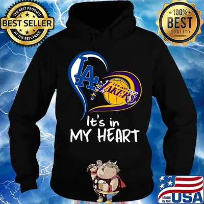 Los angeles raiders and los angeles lakers it's in my heart s Hoodie