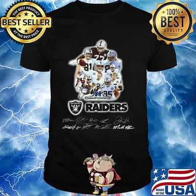 Los angeles raiders champions signatures shirt