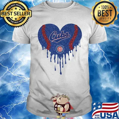 Love chicago cubs baseball heart diamond shirt