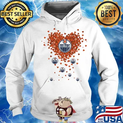 Love edmonton oilers hearts s Hoodie