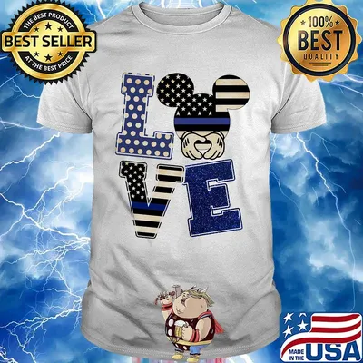 Love mickey mouse american flag happy independence day shirt