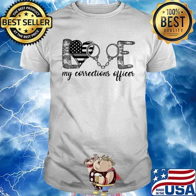 Love My Corrections Officer Independence Day Shirt