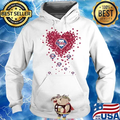 Love philadelphia phillies baseball heart diamond s Hoodie