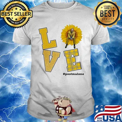 Love post malone sunflower shirt
