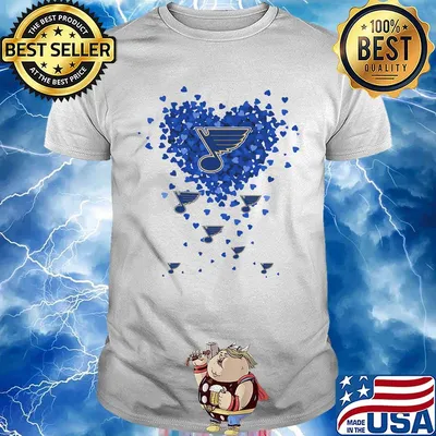 Love St. Louis blues Hockey Logo Hearts shirt