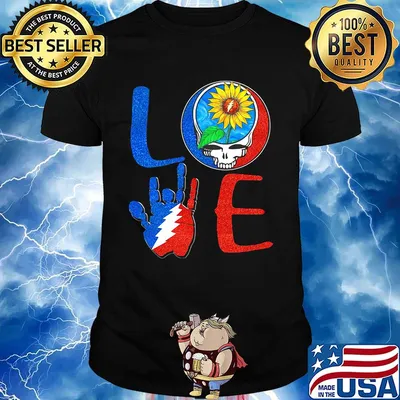 Love sunflower grateful dead diamond shirt